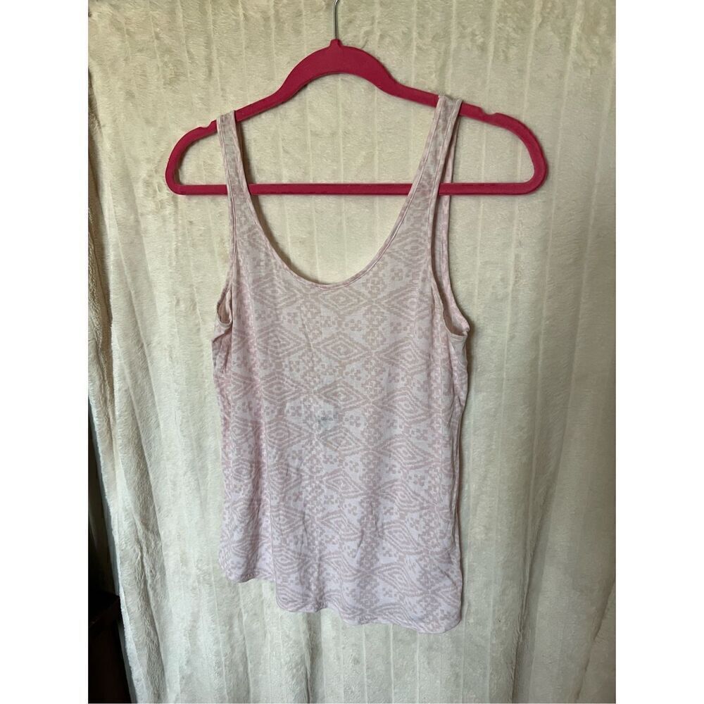 Pink By Victorias Secret Patterned Scoop Back Tank Top Woman’s XS